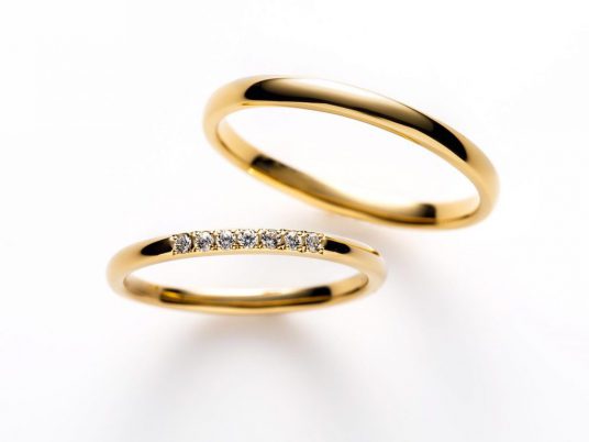 ありがとうyg結婚指輪イエローゴールド