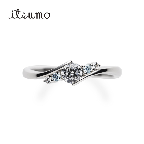 itsumoオンズ婚約指輪アイスブルーダイヤ