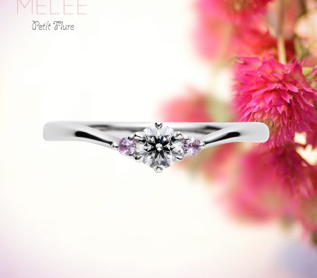 トレニアmini婚約指輪プラチナピンクサファイヤ