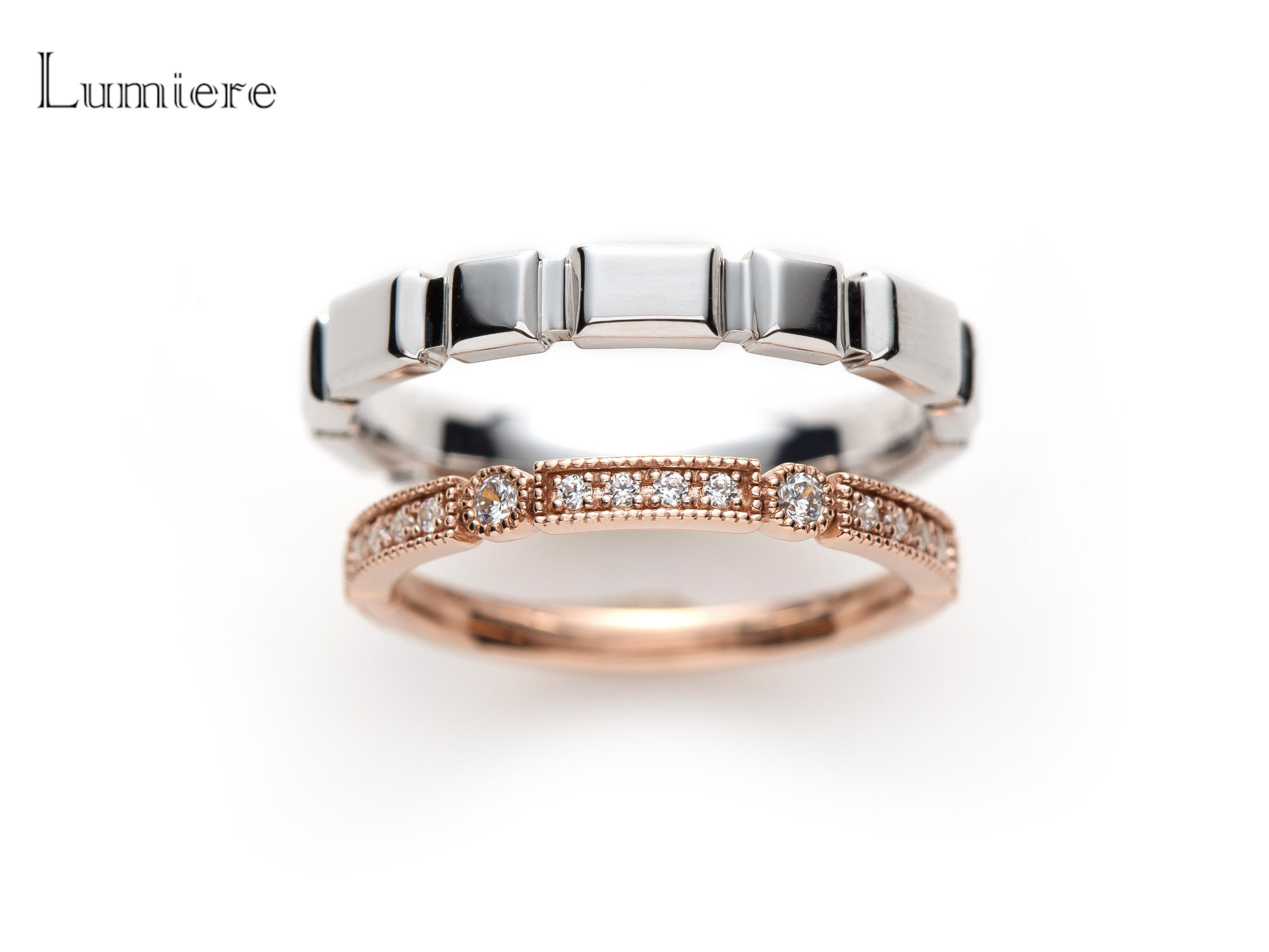 ドゥマン結婚指輪ピンクゴールド