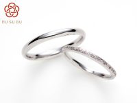 ありがとう結婚指輪ピンクサファイヤ