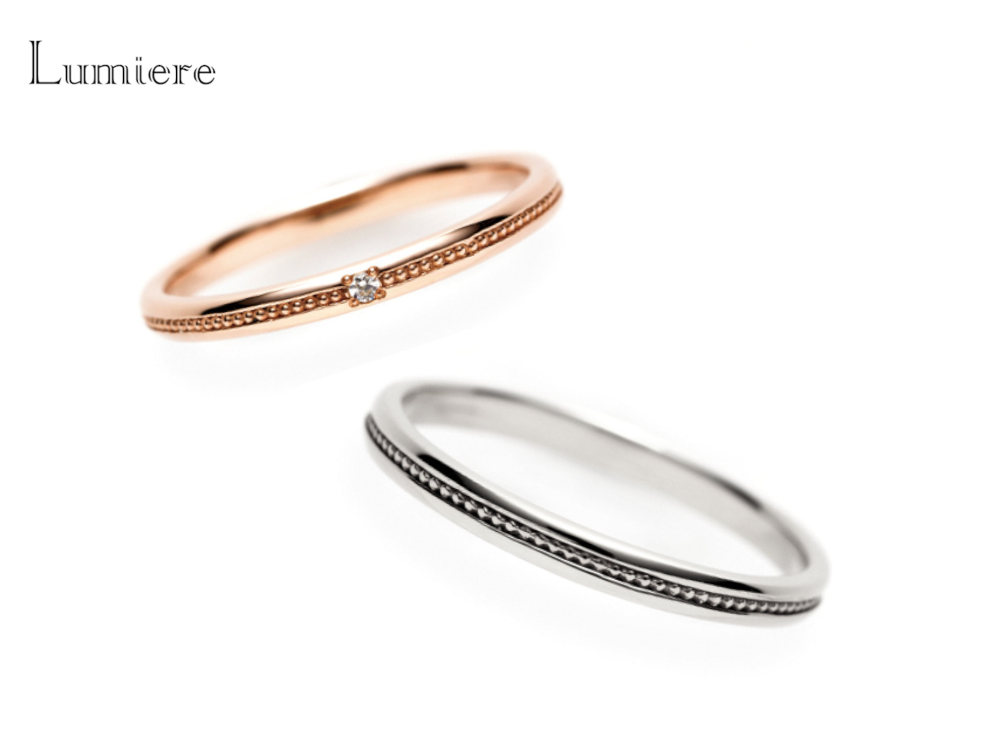 ボヌール結婚指輪ピンクゴールド