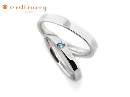 コージー結婚指輪アイスブルーダイヤ